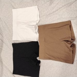 3 pair bike shorts